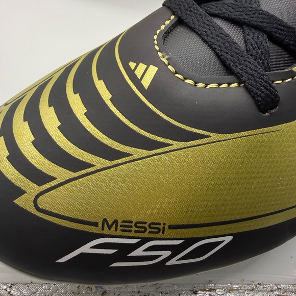 Adidas F50 Club Gold and Black Cleats - Picture 8 of 9